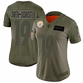 Women Nike Steelers 19 JuJu Smith Schuster 2019 Olive Salute To Service Limited Jersey Dyin,baseball caps,new era cap wholesale,wholesale hats
